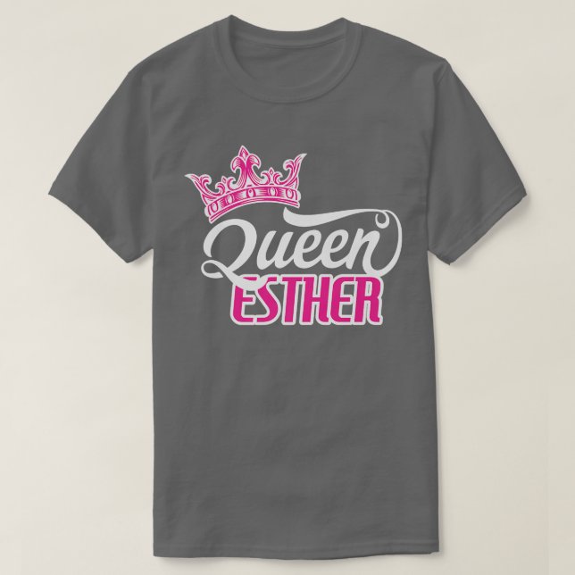 Lycklig Purim Costume Idea Queen Esther Hebrew Jew T Shirt (Design framsida)
