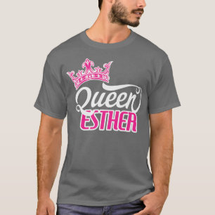 Lycklig Purim Costume Idea Queen Esther Hebrew Jew T Shirt