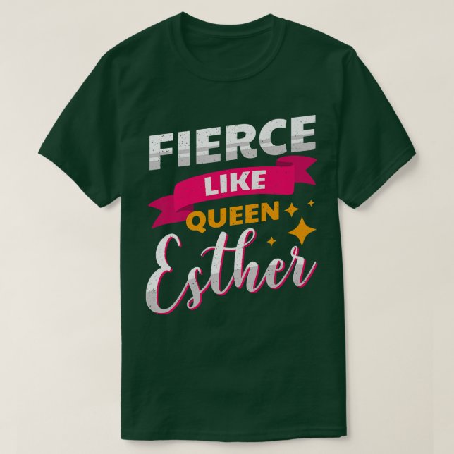 Lycklig Purim Costume Idea Queen Esther Hebrew Jew T Shirt (Design framsida)