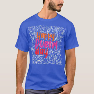 Lycklig Purim Day Costume Jewish Holliday Coola T Shirt