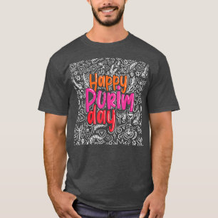 Lycklig Purim Day Costume Jewish Holliday Coola T Shirt