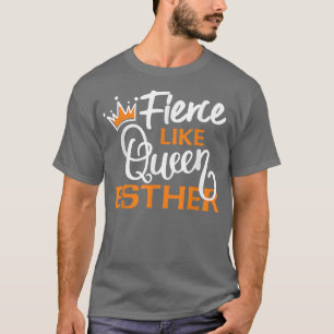 Lycklig Purim Design Idea Queen Esther Hebrew Jewi T Shirt