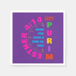 LYCKLIG PURIM Esther 4:14 för en sådan tid som den Pappersservett