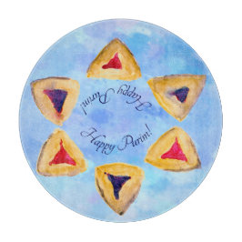 Lycklig Purim Hamantaschen Serving och