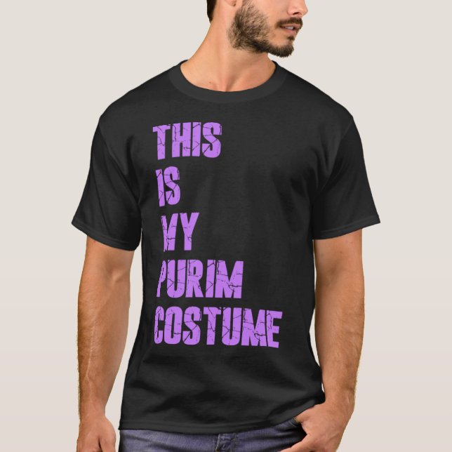 Lycklig Purim Hamantash Det här är min purim Costu T Shirt (Framsida)