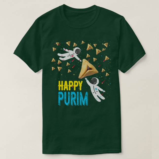 Lycklig Purim Jewish Funny Hamantaschen Gift Purim T Shirt (Design framsida)