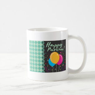 lycklig purim kaffemugg