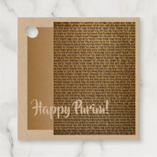Lycklig Purim Mishloach Manot Gift Sending Märkres Gåvor Etiketter