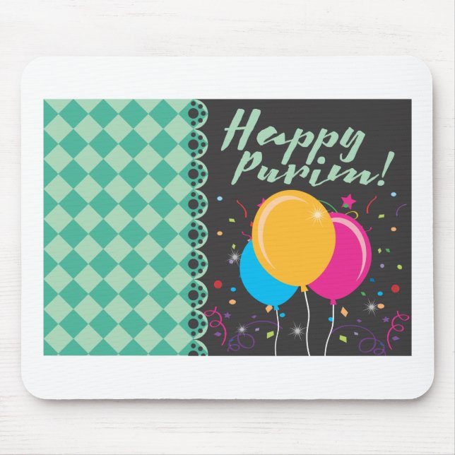 lycklig purim musmatta (Framsidan)