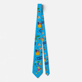 Lycklig Purim Neck Tie - Blue Slips