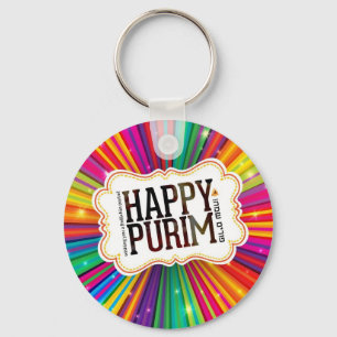 lycklig purim nyckelring