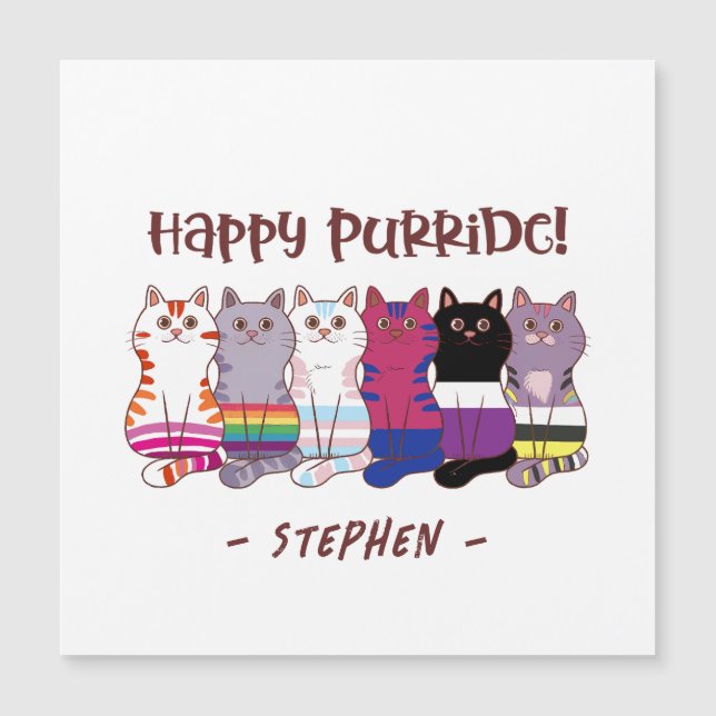Lycklig Purride - HGBTQ Pride Cats (Framsida)