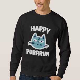 Lycklig Purrrim Kattunge judish Purim Costume Quee Lång Ärmad Tröja