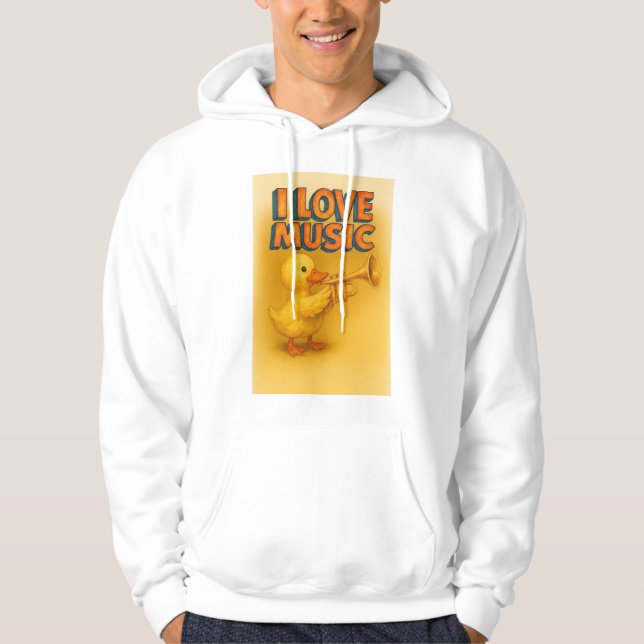 Lycklig Quack Melody Hoodie (Framsida)