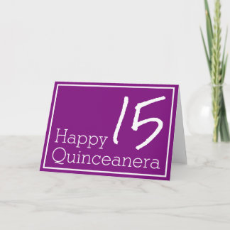 Lycklig Quinceanera Tack Kort