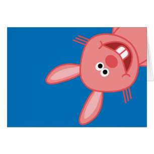 LYCKLIG RABBIT HÄLSNINGSKORT