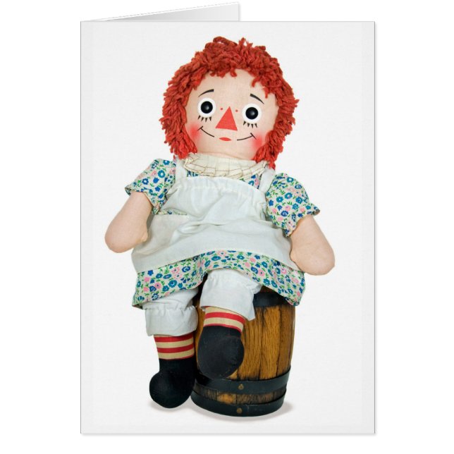 Lycklig Rag Doll Hälsningskort (Framsidan)