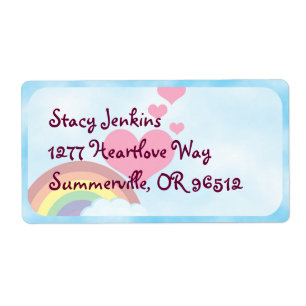 Lycklig Rainbow Cute Roligt Retro Art Joy Fraktsedel