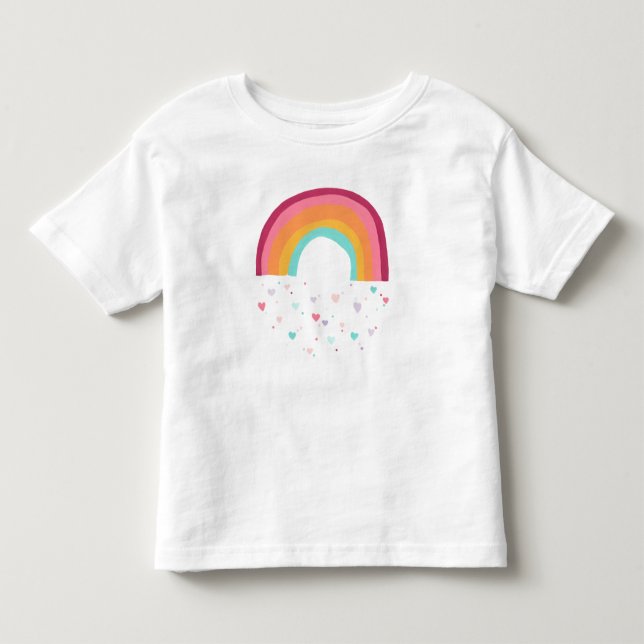 Lycklig Rainbow Magic T Shirt (Framsida)
