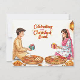 Lycklig Rakhi, Raksha Bandhan Vykort