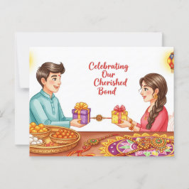 Lycklig Rakhi, Raksha Bandhan Vykort