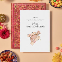 lycklig rakhi, rakshabhan, indian festival, julkort