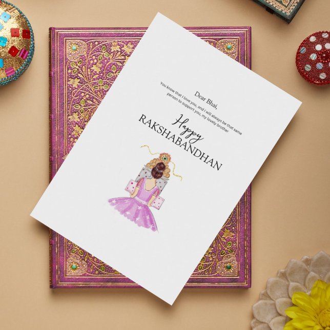lycklig rakhi, rakshabhan, indian festival, julkort (Skapare uppladdad)