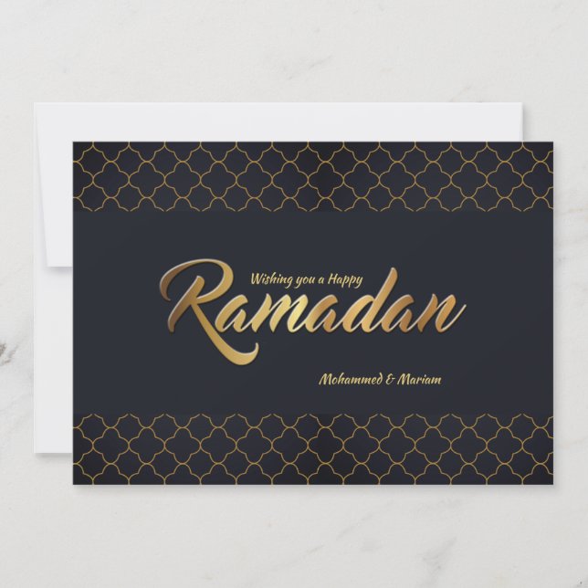 Lycklig Ramadan-Helgdag kort (Framsida)