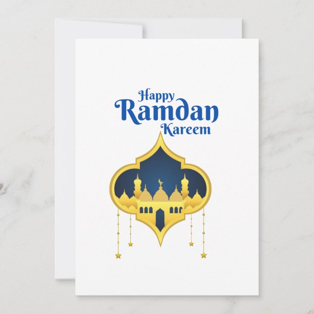 Lycklig Ramadan Kareem 2022 Inbjudningar (Framsida)