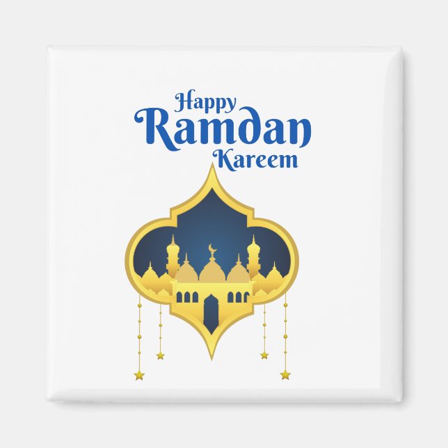 Lycklig Ramadan Kareem 2022 Magnet (Framsidan)