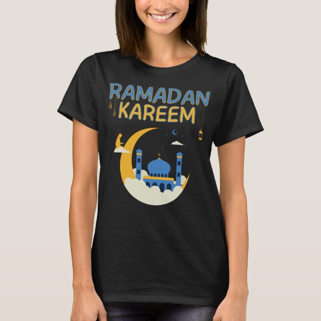 Lycklig Ramadan Kareem 2023 Muslim Islam T Shirt (Framsida)