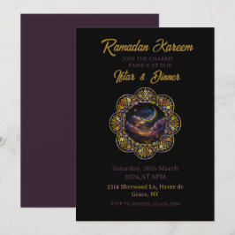Lycklig Ramadan Kareem 2025 Iftar middag Party Inbjudningar