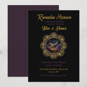 Lycklig Ramadan Kareem 2025 Iftar middag Party Inbjudningar