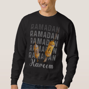 Lycklig Ramadan Kareem Coola Islamic Quote Celebra Lång Ärmad Tröja
