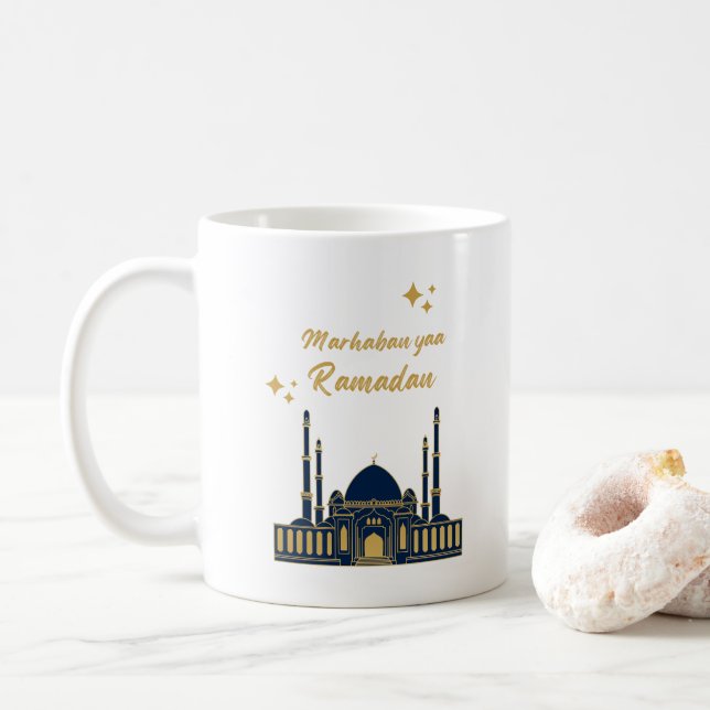Lycklig Ramadan Kareem - Eid Mubarak citat Kaffemugg (Med munk)