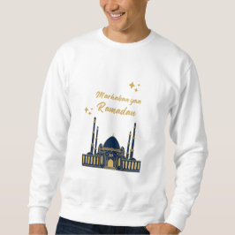 Lycklig Ramadan Kareem - Eid Mubarak citat Lång Ärmad Tröja