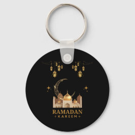 Lycklig Ramadan Kareem-Eid Mubarak Hälsning Nyckelring