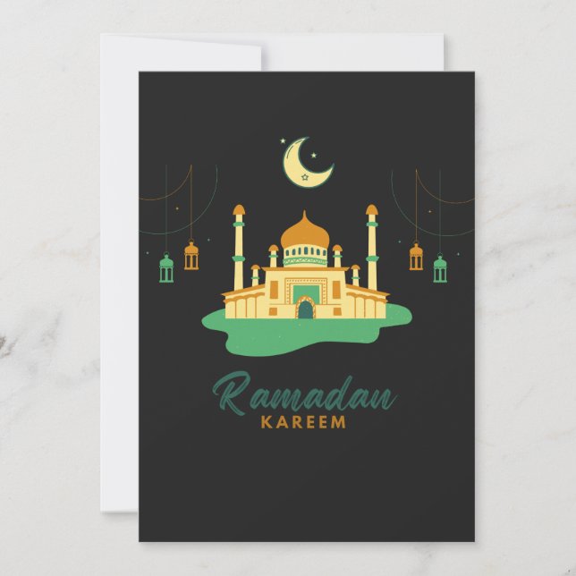 Lycklig Ramadan Kareem och Eid Mubarak 2022  Inbjudningar (Framsida)