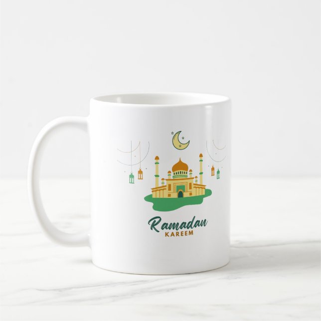 Lycklig Ramadan Kareem och Eid Mubarak 2022 Kaffemugg (Vänster)