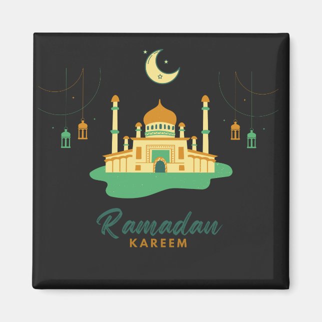Lycklig Ramadan Kareem och Eid Mubarak 2022 Magnet (Framsidan)