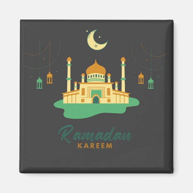 Lycklig Ramadan Kareem och Eid Mubarak 2022 Magnet (Framsidan)