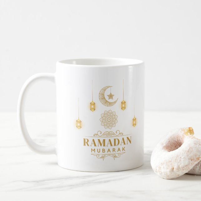 Lycklig Ramadan Kareem och Eid Mubarak 2023 Helgda Kaffemugg (Med munk)