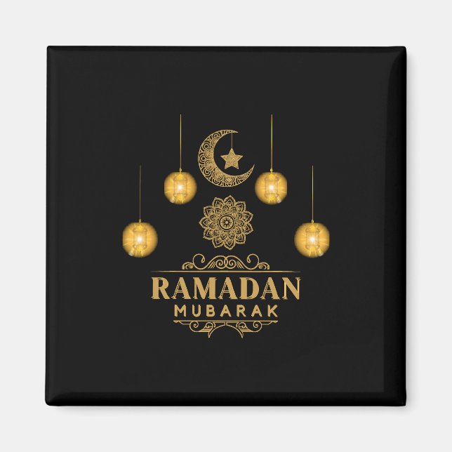 Lycklig Ramadan Kareem och Eid Mubarak 2023 Helgda Magnet (Framsidan)