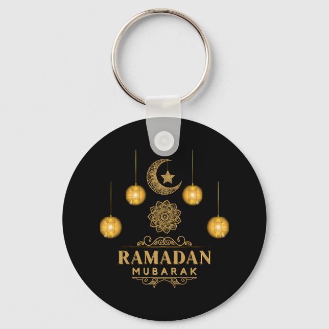 Lycklig Ramadan Kareem och Eid Mubarak 2023 Helgda Nyckelring (Framsida)