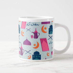 Lycklig Ramadan Mönster Jumbo Mugg