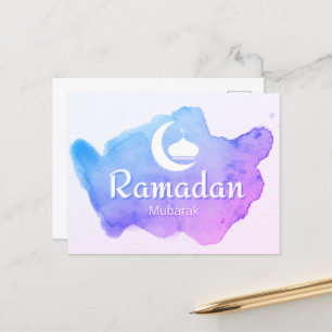 Lycklig Ramadan Mubarak Vykort