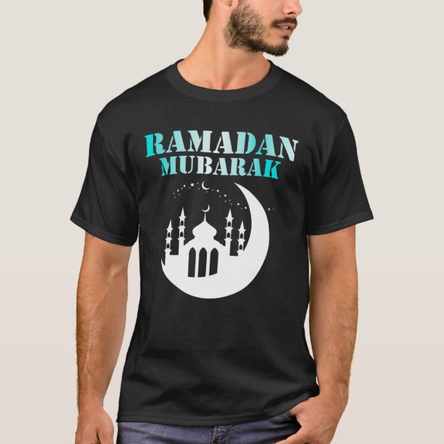 Lycklig Ramadan Ramadan Kareem Ramadan Mubarak Mon T Shirt (Framsida)