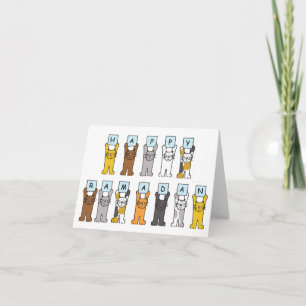 Lycklig Ramadan Tecknad Cats Kort