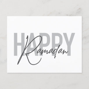Lycklig Ramadans moderna, enkla coola-typografi Vykort