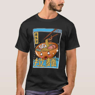 Lycklig Ramen Bowl Digital Japan Stil Otaku Anime T Shirt